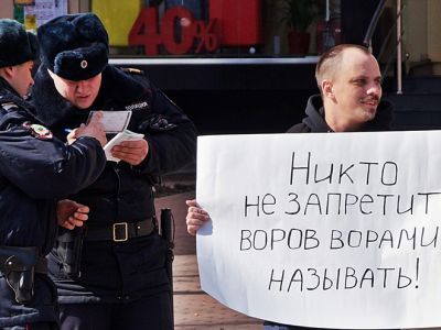 Пикет против закона об оскорблении власти. Фото: Александр Воронин, Каспаров.Ru