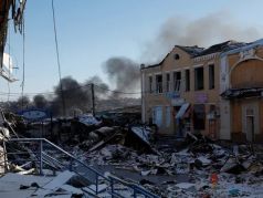 Последствия российского удара по Бахмуту 7 января. Фото: Clodagh Kilcoyne / Reuters